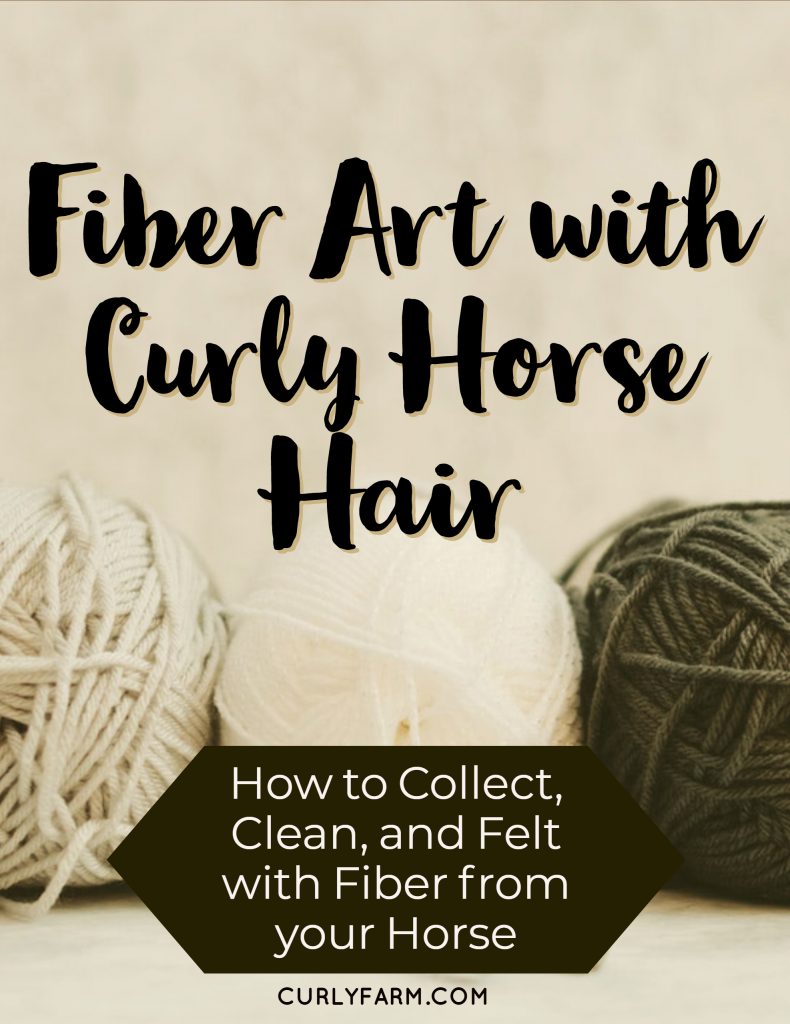 Curly horse hair can be used in a number of different fiber crafts