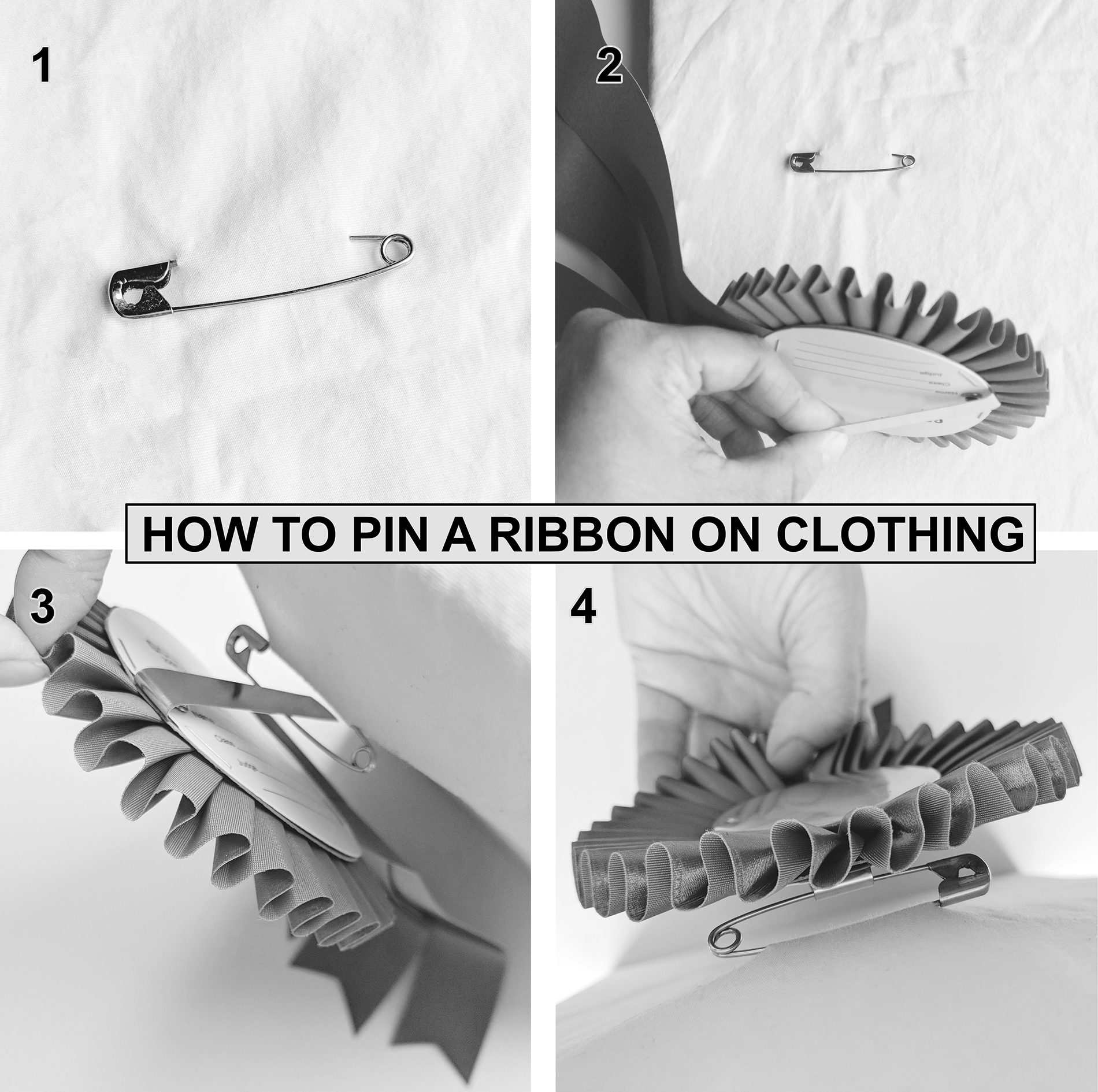 How to pin a rosette